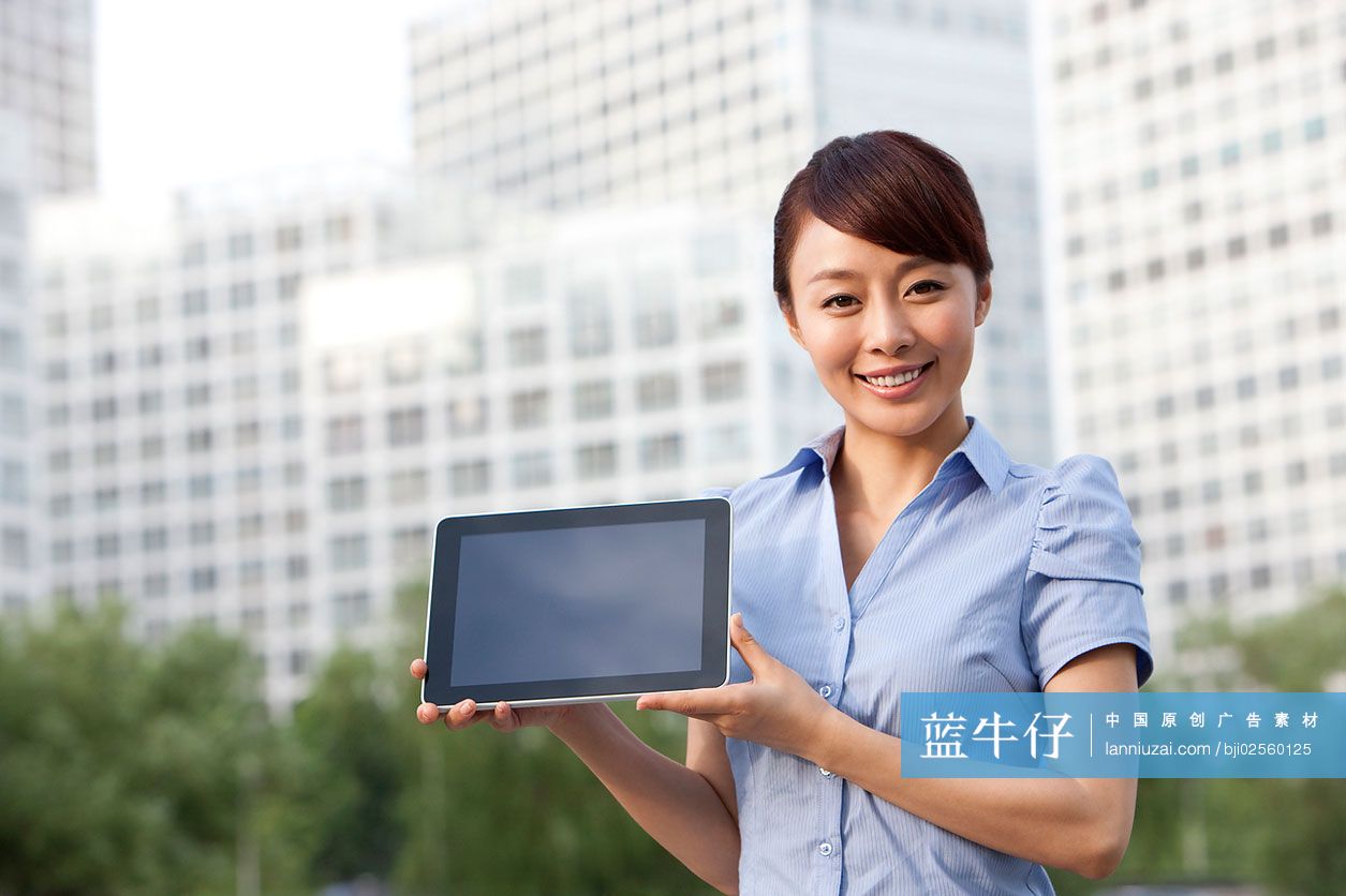 商务人士用平板电脑