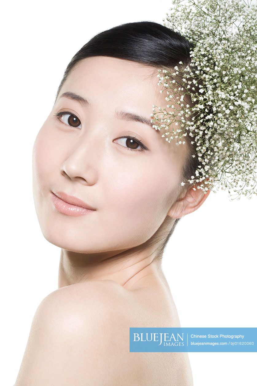 Portrait of beautiful young Chinese woman
