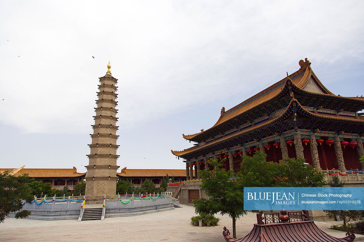 Luoshi Temple in Gansu province, China