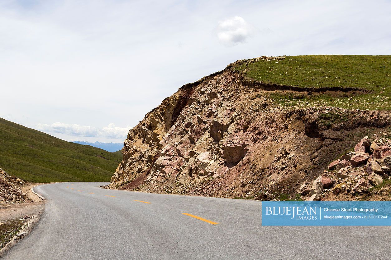 Road in Gansu province, China