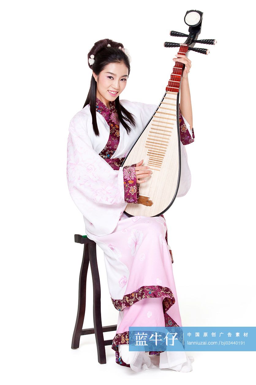 古装美女弹琵琶