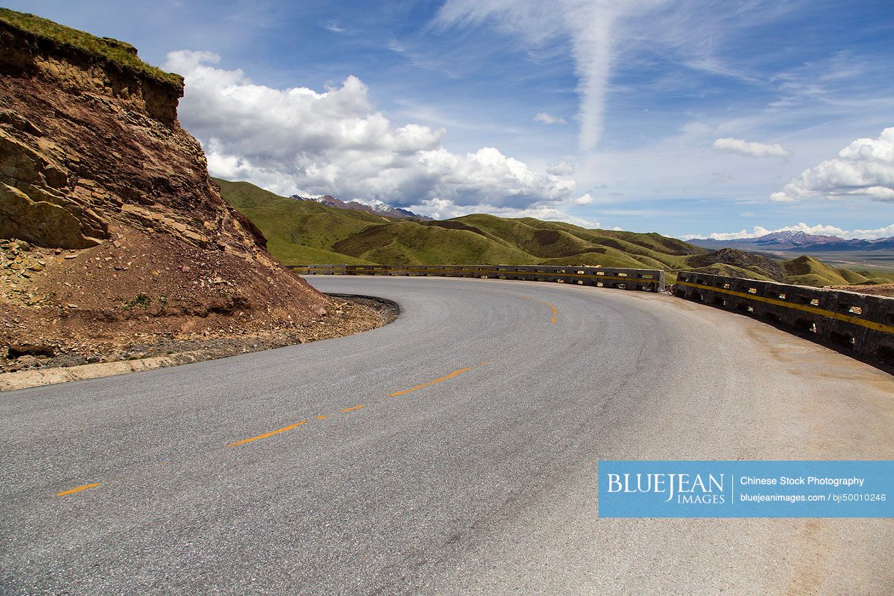Road in Gansu province, China