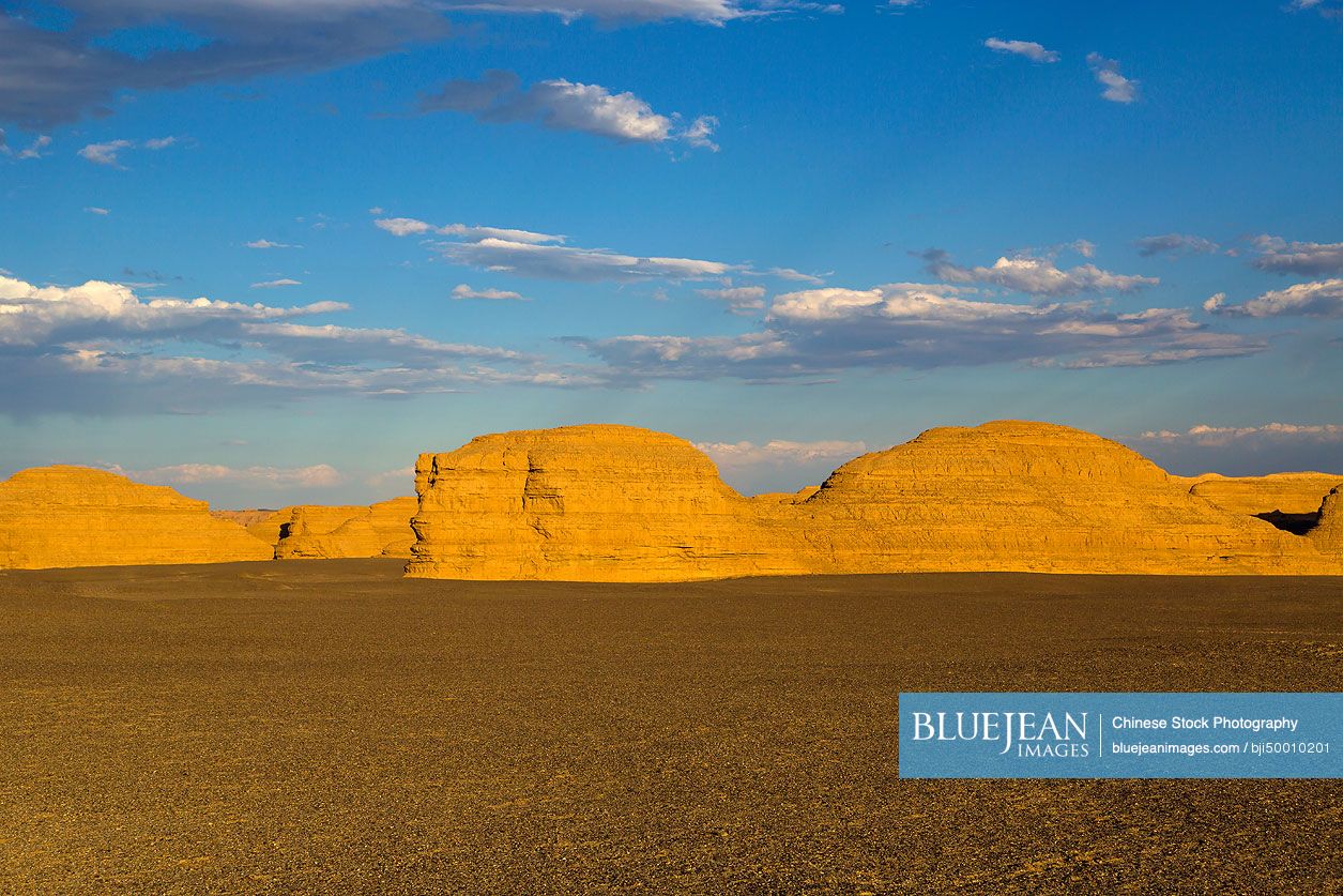 Yardang landform in Gansu province, China