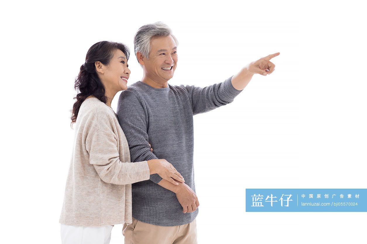 快乐的老年夫妇-蓝牛仔影像-中国原创广告影像素材