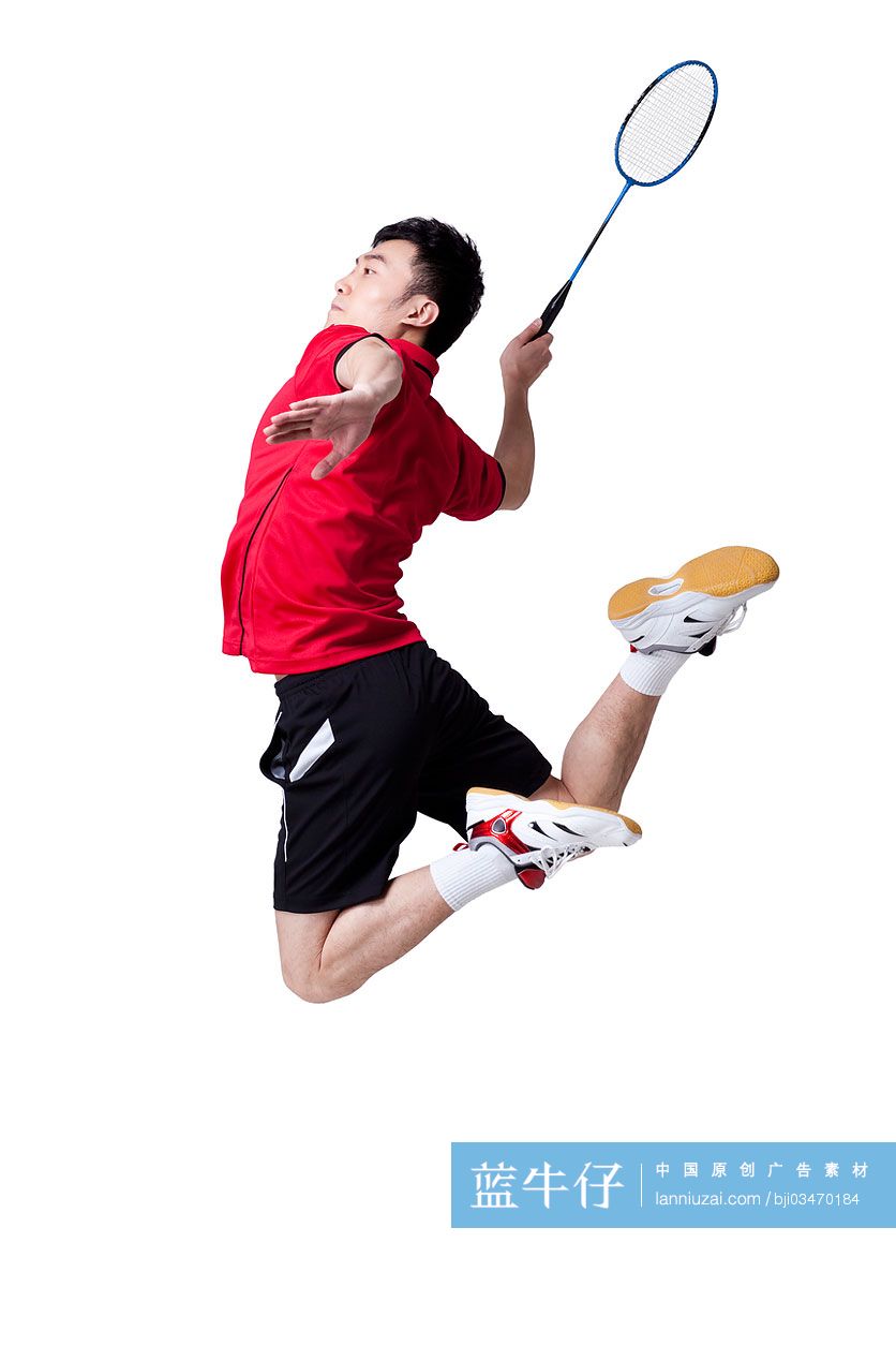 运动员打羽毛球