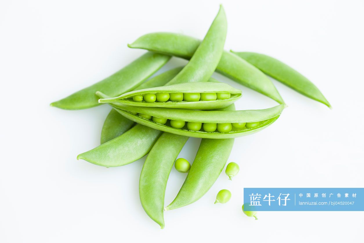 新鲜的豌豆荚