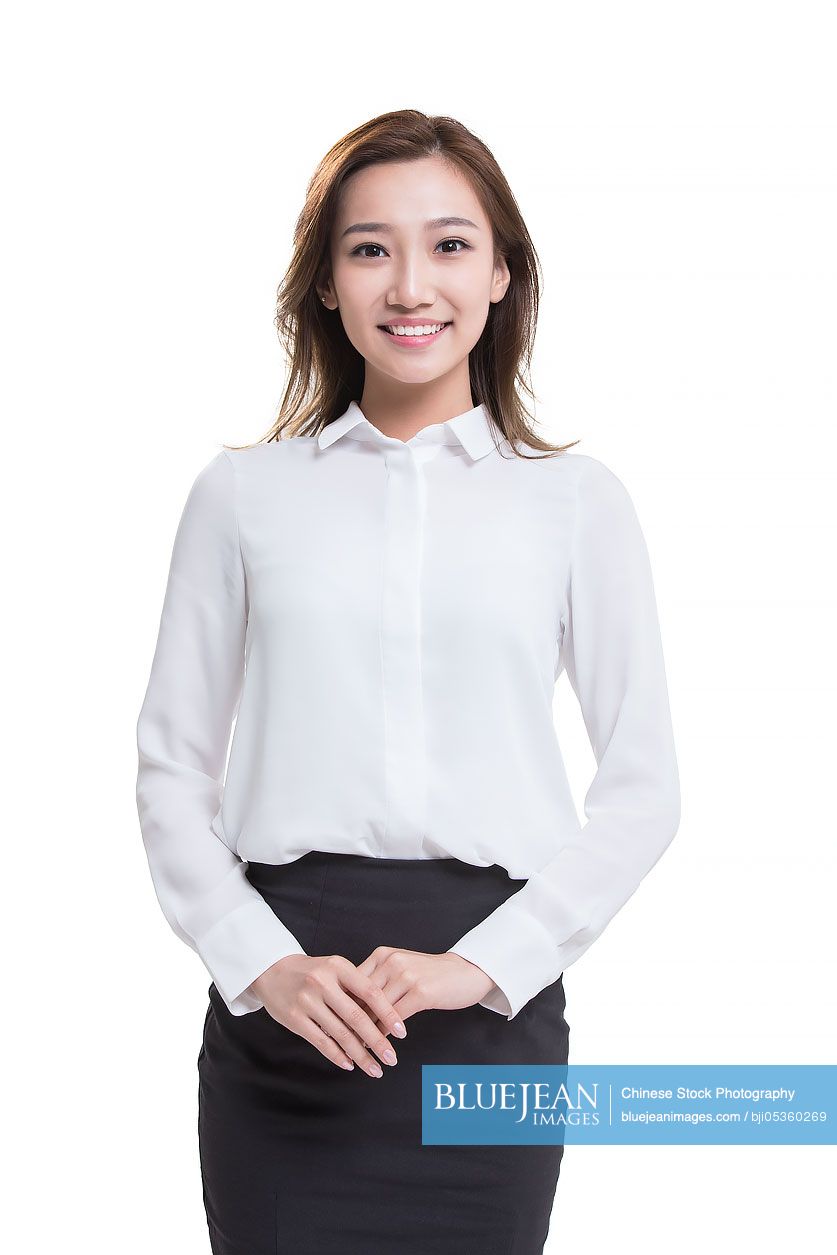 Portrait of confident young Chinese businesswoman