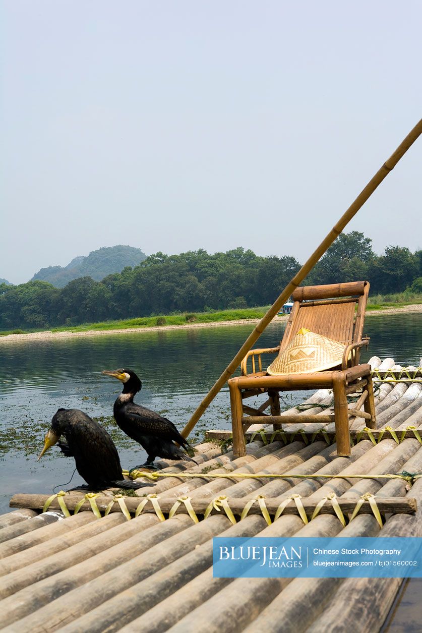 Raft on the Lijiang river