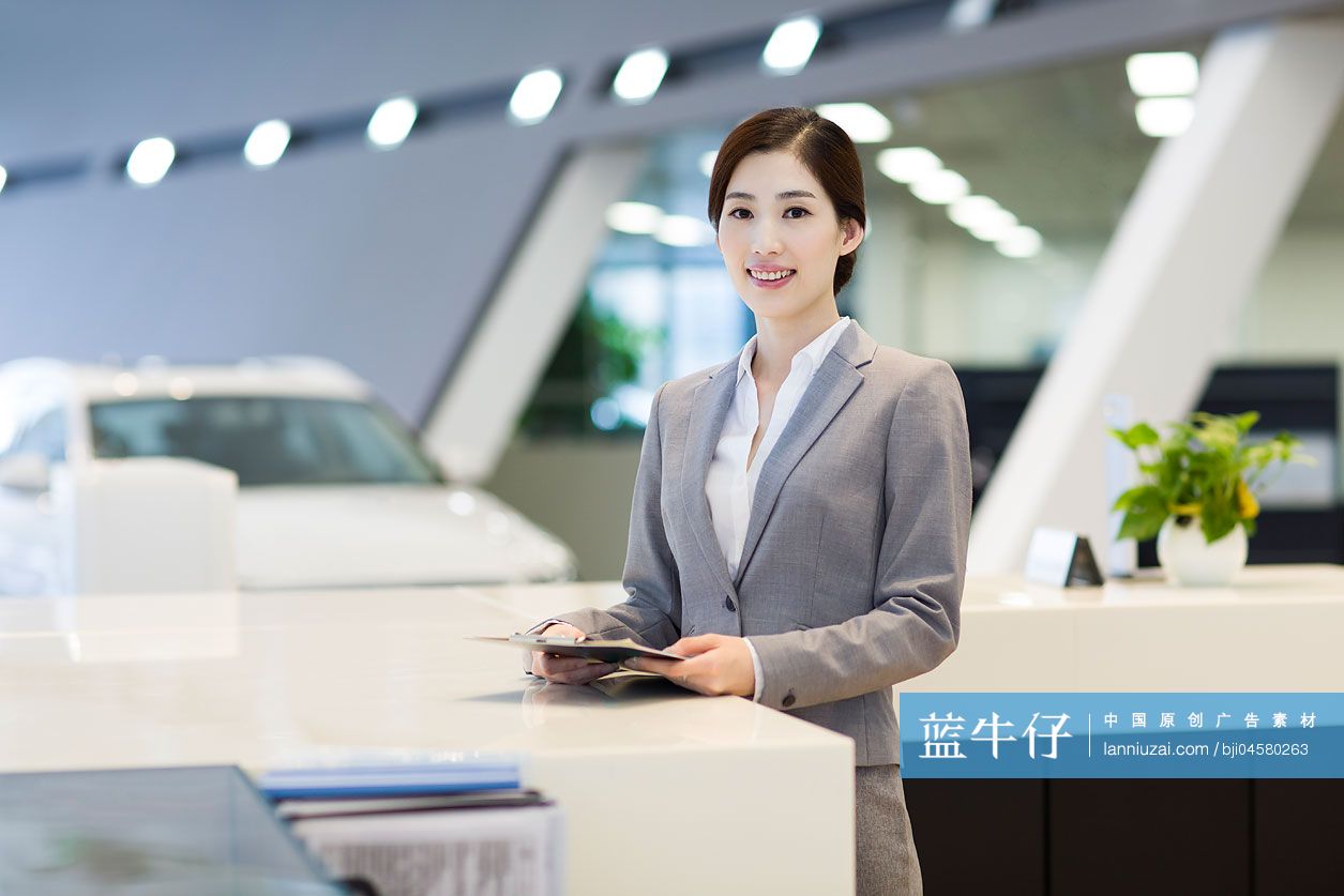 自信的前台接待员