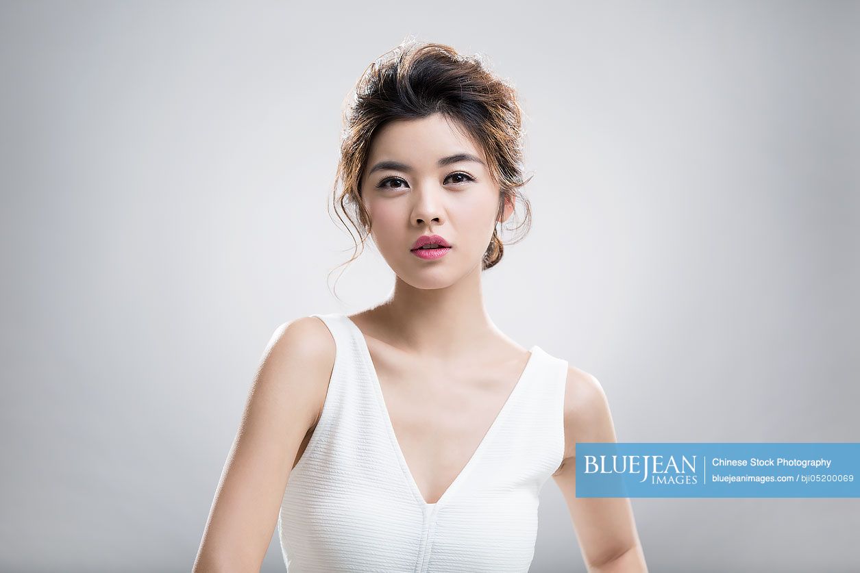 Portrait of beautiful young Chinese woman