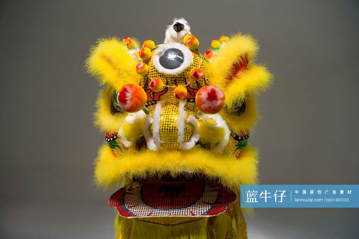 黄色醒狮头