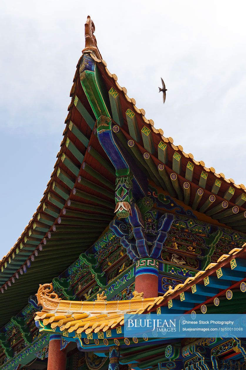 Luoshi Temple in Gansu province, China