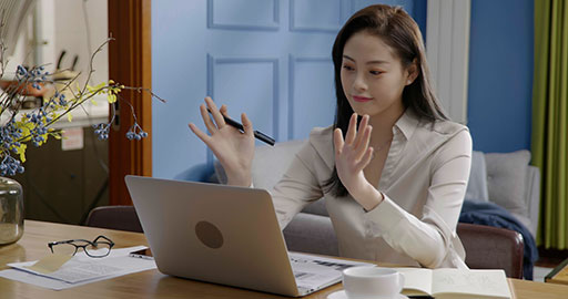 Young businesswoman mastering the work-from-home lifestyle