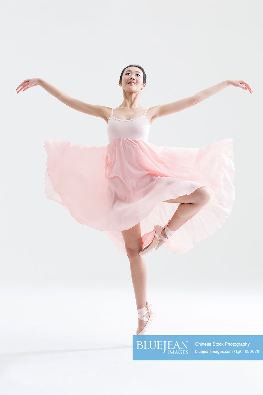 Chinese ballerina dancing