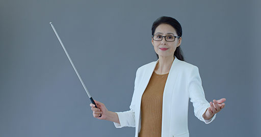 Elegant Chinese teacher,4K