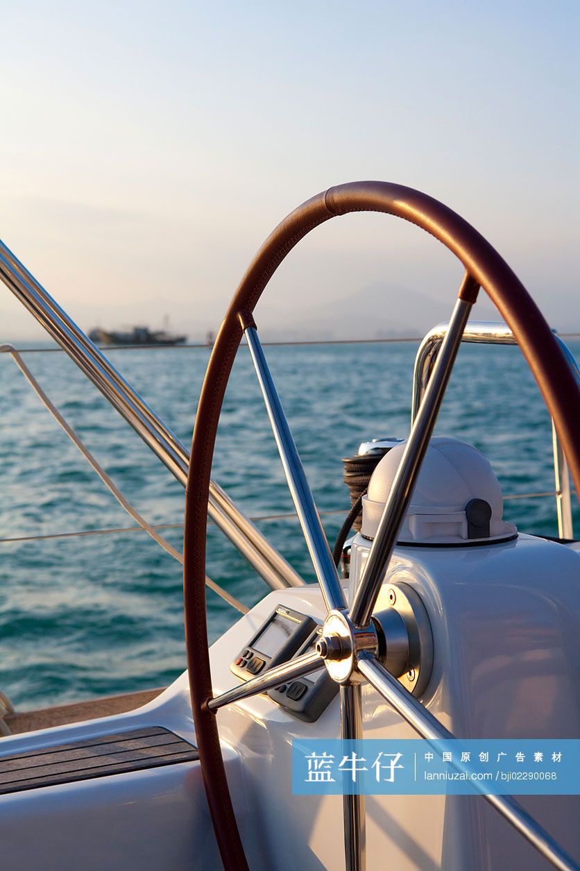 帆船船舵特写