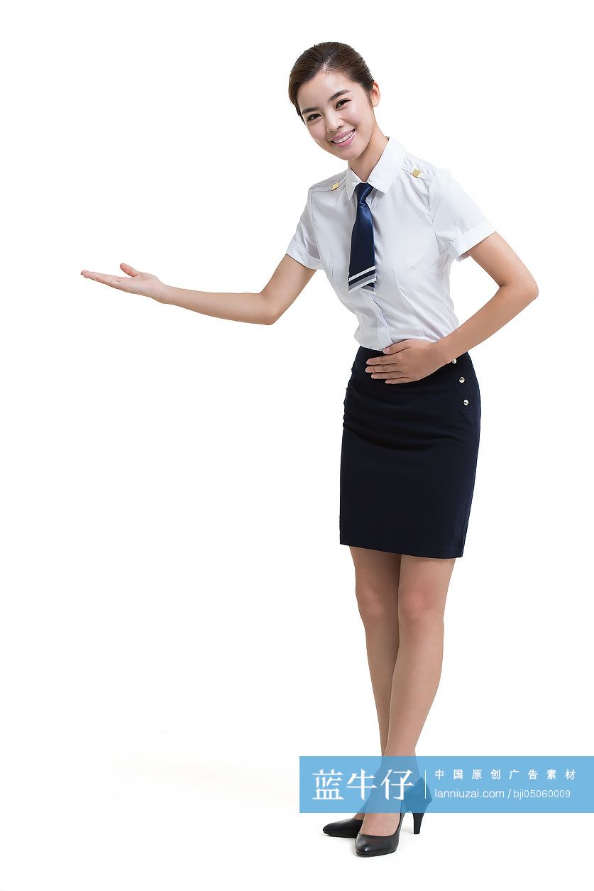 微笑空姐肖像