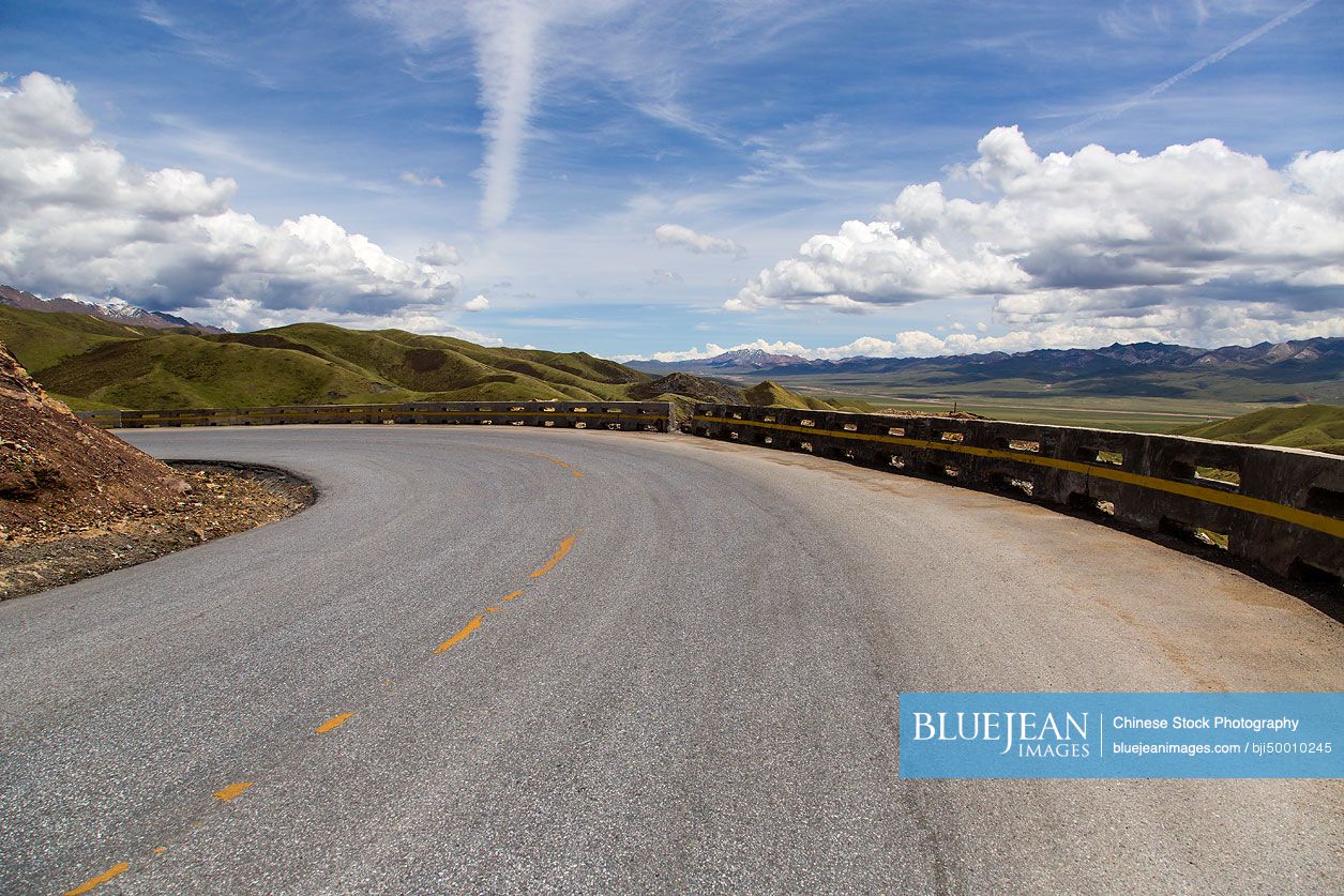 Road in Gansu province, China