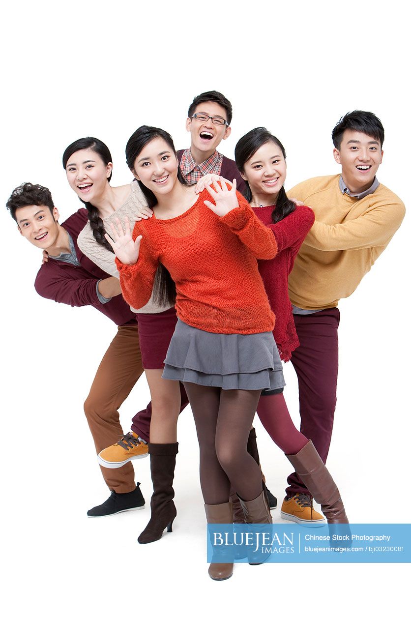 joyful-young-friends-in-chinese-new-year-high-res-stock-photo-for-download